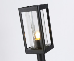 ST2411 BK/CL черный/прозрачный IP54 E27 max 40W 110*110*350