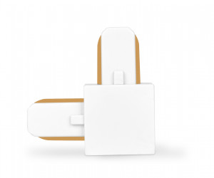 GL7070 WH белый коннектор угловой однофазный для соединения трековых шинопроводов