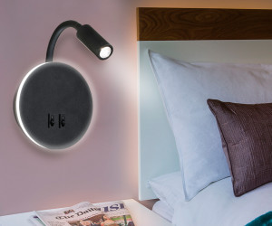 FW296 SBK черный песок LED 6400К+4200K 6W+3W D150*163