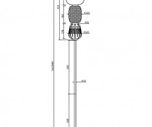 Напольный светильник (торшер) Maytoni MOD267FL-L32G3K