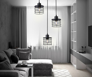 TR8081/3 BK черный E27*3 max 40W D372*1170