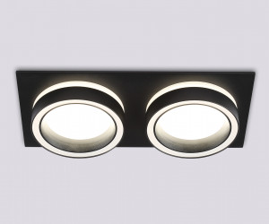 TN52424/2 BK/FR черный/белый матовый GX53 max 12W 210*105*45