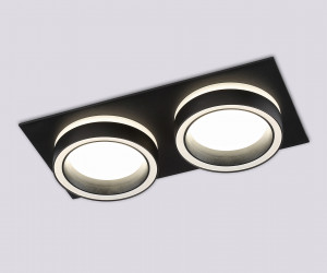 TN52424/2 BK/FR черный/белый матовый GX53 max 12W 210*105*45