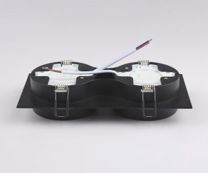 TN52424/2 BK/FR черный/белый матовый GX53 max 12W 210*105*45