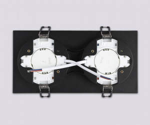 TN52424/2 BK/FR черный/белый матовый GX53 max 12W 210*105*45