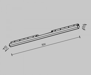 Трековый светильник Technical TR030-2-30W2.7K-B