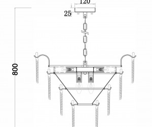 Люстра Freya FR5143PL-09G