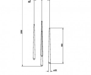 Подвесной светильник Maytoni MOD132PL-L30BSK