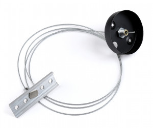 GL3627 хром подвес для магнитного накладного шинопровода 1.5м