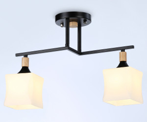 TR9486/2 BK/FR черный/белый матовый E27/2 max 40W 405*175*280