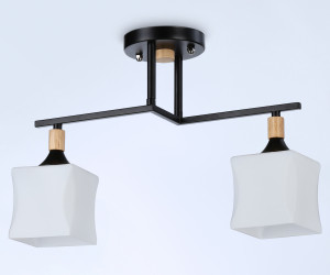 TR9486/2 BK/FR черный/белый матовый E27/2 max 40W 405*175*280