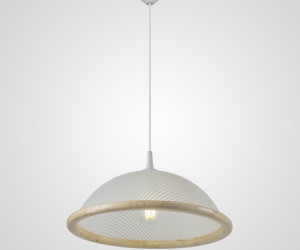 Подвесной светильник PL-010-1P-400 WT+Wood 000061871