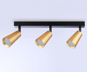TA13151/3 BK/GD черный/золото GU10/3 max 12W 445*60*130