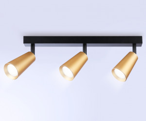 TA13151/3 BK/GD черный/золото GU10/3 max 12W 445*60*130