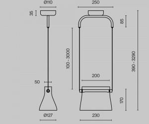 Подвесной светильник Maytoni MOD170PL-L8BS3K
