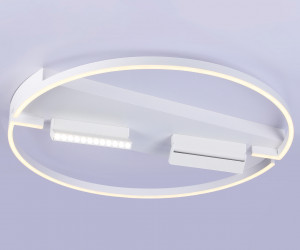 FL51461/1+2 WH белый 106W 3000K-6400K+4200K D800*110 (ПДУ РАДИО 2.4G)