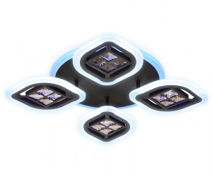 FA281/4 CF/TI кофе/янтарь 69W 530*530*80 (ПДУ РАДИО 2.4G)