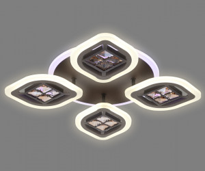 FA281/4 CF/TI кофе/янтарь 69W 530*530*80 (ПДУ РАДИО 2.4G)