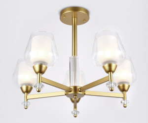 TR3154/5 GD/CL золото/прозрачный E27/5 max 40W D630*460