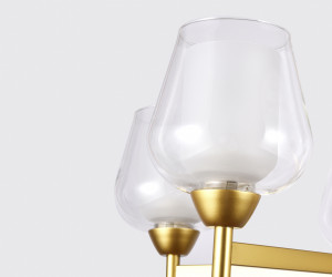 TR3154/5 GD/CL золото/прозрачный E27/5 max 40W D630*460