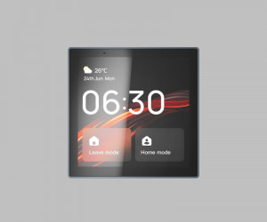 DK7405-BK Панель управления умным домом 4? (Wi-Fi / Zigbee / Bluetooth, Tuya / Smart Life), алюминий + закалённое стекло, цвет чёрный