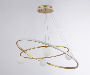 FL66328/1+4 GD золото 92W 3000K-6400K+G9/4 D800/600*1200 (ПДУ ИК)