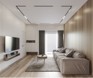 TR2022-BK Профиль-трек SMART ONE, для натяжных потолков, 2 м, алюминий, черный