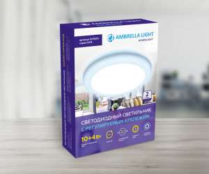 DCR310 10W+4W 4200K/6400K 85-265V D120*35 (A55-100)