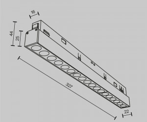 Трековый светильник Technical TR031-4-18WTW-M-DSZ-W