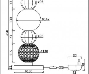Настольный светильник Maytoni MOD301TL-L18G3K