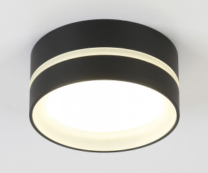 TN5389 SBK/FR черный песок/белый матовый GX53 IP44 D85*41