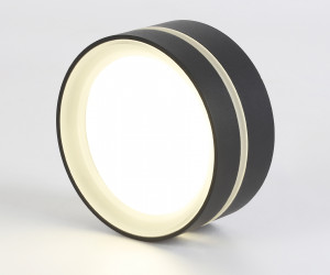 TN5389 SBK/FR черный песок/белый матовый GX53 IP44 D85*41