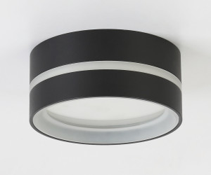 TN5389 SBK/FR черный песок/белый матовый GX53 IP44 D85*41