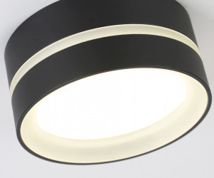 TN5389 SBK/FR черный песок/белый матовый GX53 IP44 D85*41