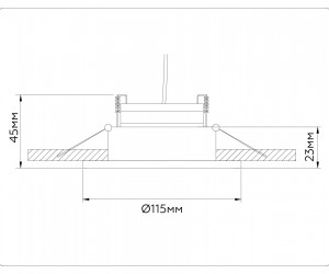 TN51912 WH/GD белый/золото GX53 max 12W D115*23