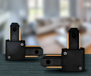 GL7071 BK черный коннектор угловой однофазный для соединения трековых шинопроводов