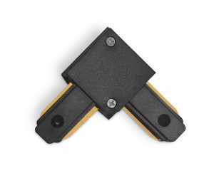 GL7071 BK черный коннектор угловой однофазный для соединения трековых шинопроводов