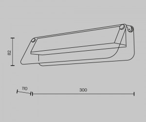 Настенный светильник (бра) Maytoni MOD296WL-L6BS3K