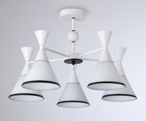 TR3165/5 WH/BK белый/черный E27/5 max 60W D580*380