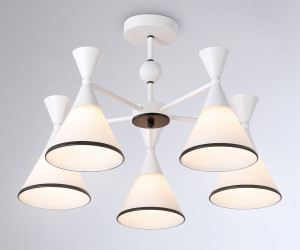 TR3165/5 WH/BK белый/черный E27/5 max 60W D580*380