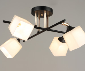 Потолочная люстра SL6886-4 BK+GD 000080213