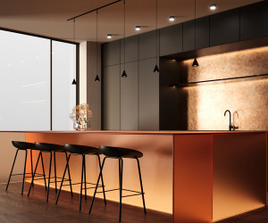 Трековый подвесной светильник Technical TR182-1-5WTW-M-B