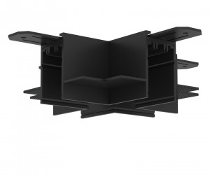 TR2114-BK Коннектор трека SMART для ГКЛ , \&amp;amp;quot;X\&amp;amp;quot; образный, механический , черный