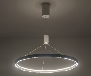 FL5855 WH белый 40W 3000K/4200K/6400K D800*860 (без ПДУ)