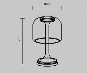 Настольный светильник Maytoni MOD286TL-L18G3K