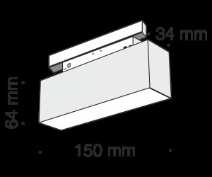 Трековый светильник Technical TR012-2-7W4K-B