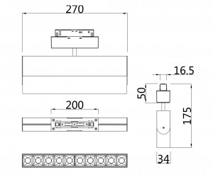 Трековый светильник Technical TR015-2-20W3K-W