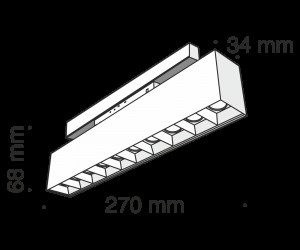 Трековый светильник Technical TR014-2-20W3K-B