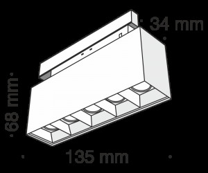 Трековый светильник Technical TR014-2-10W3K-B