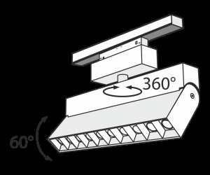 Трековый светильник Technical TR015-2-20W4K-B